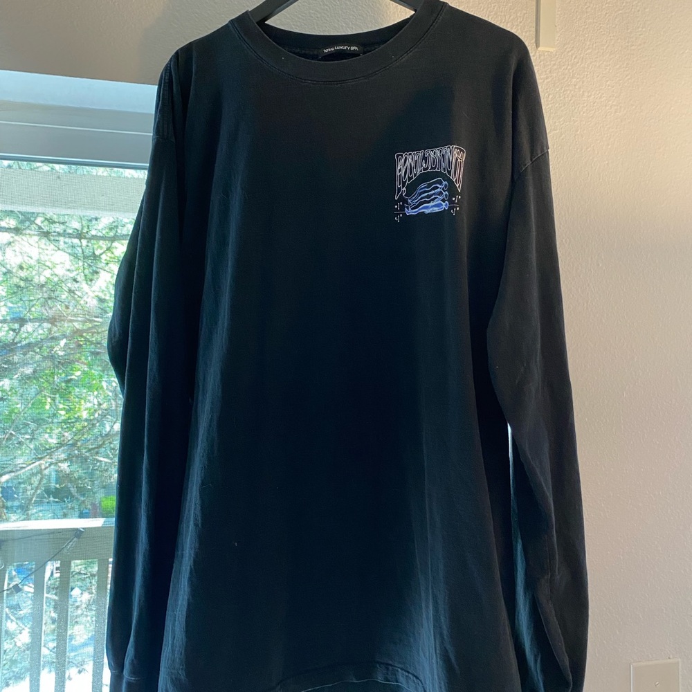 Total Luxury Spa. Men's Long Sleeve Tee - Black (3X)